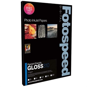 Fotospeed PF Gloss 310 g/m² - A2, 25 arkkia
