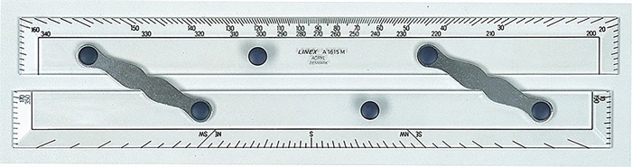 Linex -rinnakkainen lineaali A1715m 38 cm läpinäkyvä