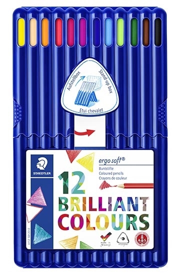 Staedtler Crayon Ergosoft Ass (12)