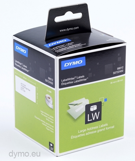 Dymo LabelWriter -osoitteen etiketti 89 x 36 kpl.