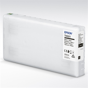 Epson T43U Musta 200 ml:n mustekasetti SureLab SL-D800:lle.