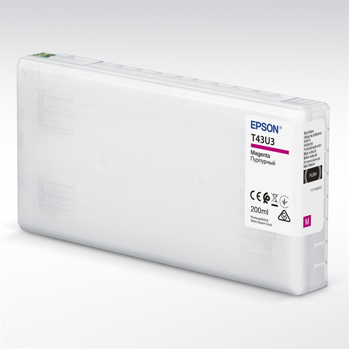 Epson T43U Magenta 200ml mustekasetti SureLab SL-D800:lle.