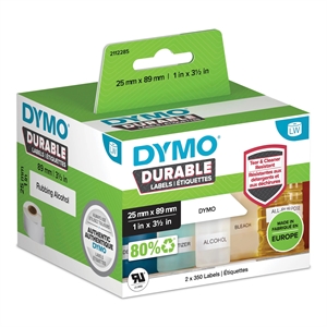 Dymo LabelWriter Kestoiset etiketit 25 x 89 mm. Roll 700 Label PC: tä.