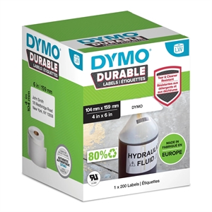 Dymo LabelWriter Keskus-LARGE SHIVAILIN 104 mm x 159 mm kpl.