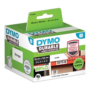 Dymo LabelWriter Kestoble Shipping Label 59 mm x 102 mm kpl.