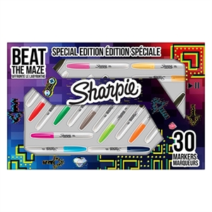 Sharpie Marker Fine 1,0 mm Ass Big Pack (30)