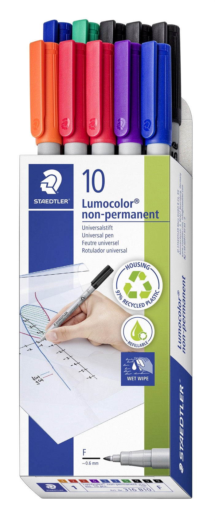 Staedtler Mark LuMocolor Non-P 0,6mm perse (10)