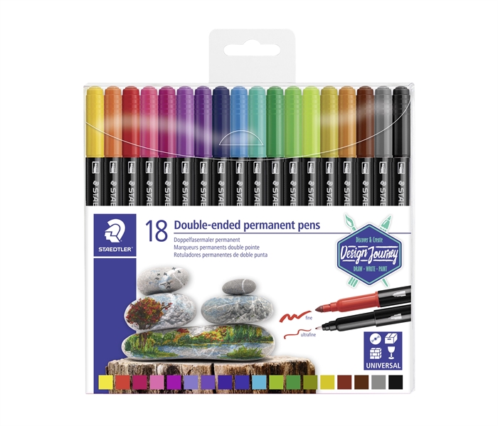 Staedtler Mark Twin-Tip Perm 3,0/0,5 mm (18)