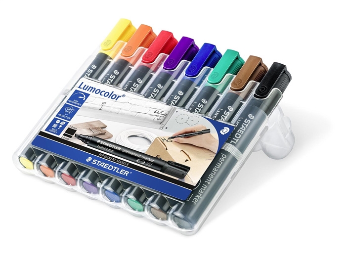 Staedtler-merkki lumocolor lupaa 2-5 mm persettä (8)