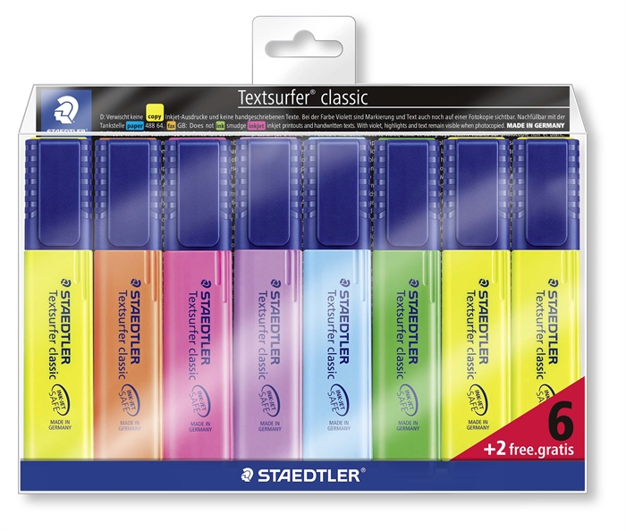 Staedtler Peverlay Pen Texturfer Ass (6+2)