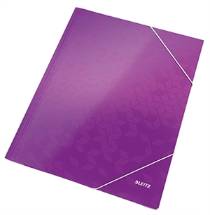 Leitz 3-flap-elastinen kansio wow a4 violetti