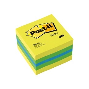 3M Post-it-huomautukset 51 x 51 mm, mini-kuutiolohko sitruuna