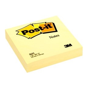 3M Post-it-muistiinpanot 100 x 100 mm, keltainen