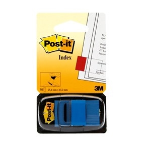 3M Post-it-hakemisto-välilehdet 25,4 x 43,2 mm, sininen