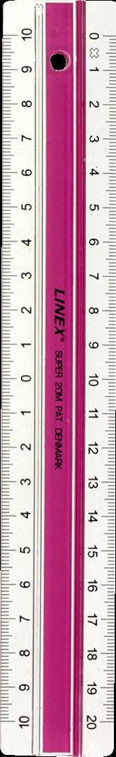 Linex Superlineal 20cm S20mm vaaleanpunainen