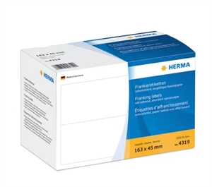 Herma -etiketti Franking Double 163 x 45 mm, 1000 kpl.