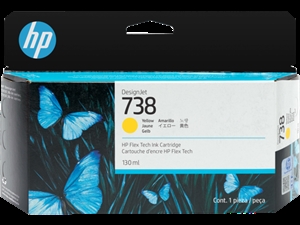 HP 738 130 ml Keltainen DesignJet-musteautomaatti