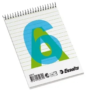 Esselte Spiralblock A6L 60gr 80Blad