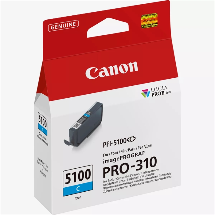 Canon Cyan PFI-5100C - 14,4 ml mustepatruuna