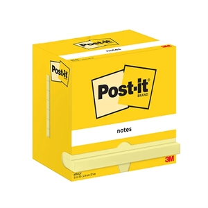 3M Post-IT -huomautukset 76 x 127 mm, keltainen - 12 pakkaus