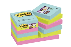 3M Post-IT -muistiinpanot Super Sticky 47,6 x 47,6 mm kosminen - 12 pakkaus