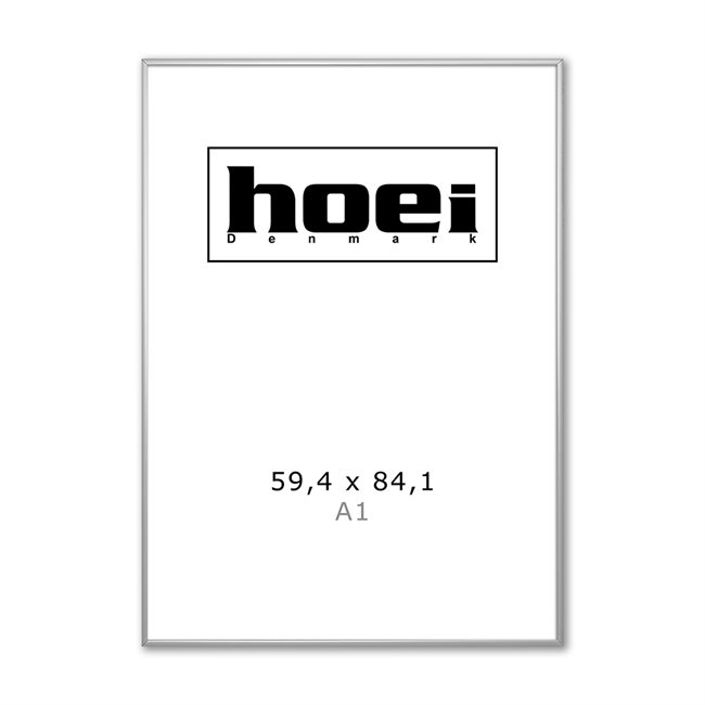 Hopea alumiinikehys - 59 x 84 cm (A1)