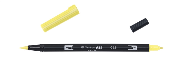 Tombow Mark Abt Dual Brush 062 Vaaleankeltainen