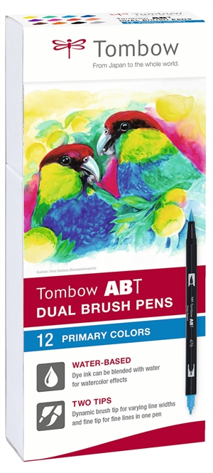 Tombow Mark Abt Dual Brush 12p-1 Basic (12)