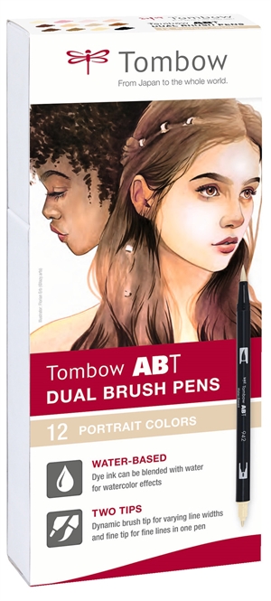 Tombow Mark Abt Dual Brush 12p-4 muotokuvan värit (12)