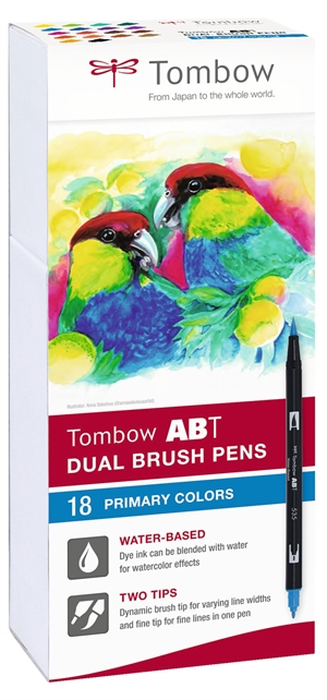 Tombow Mark Abt Dual Brush 18P-1 Basic 1 (18)
