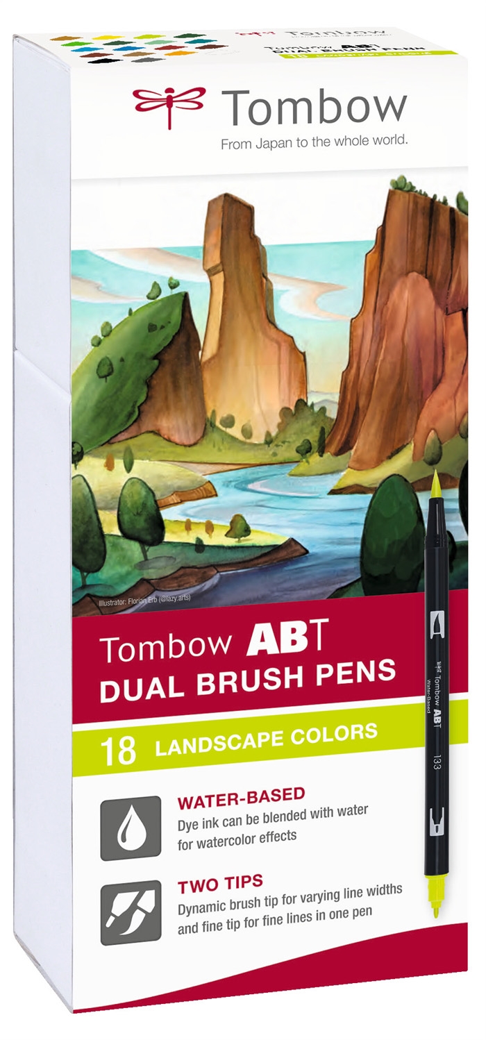 Tombow Mark Abt Dual Brush 18P-6 -maisemapakkaus (18)