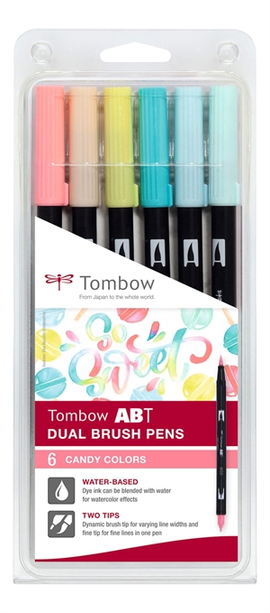 Tombow Mark Abt Dual Brush 6P-4 Candy (6)