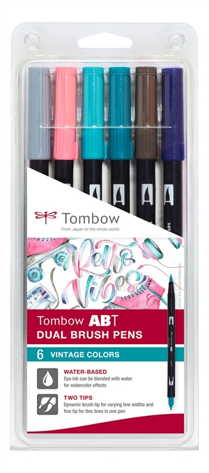 Tombow Mark Abt Dual Brush 6P-5 Vintage (6)