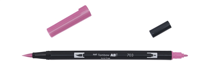 Tombow Mark Abt Dual Brush 703 Pink Rose