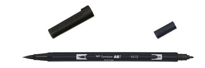Tombow Mark Abt Dual Brush N15 Black
