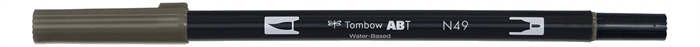 Tombow Mark Abt Dual Brush N49 Lämmin harmaa 8