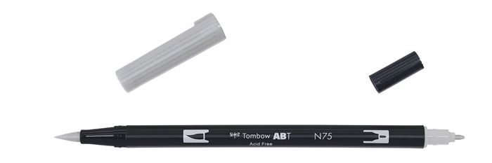 Tombow Mark Abt Dual Brush N75 Cool Grey 3