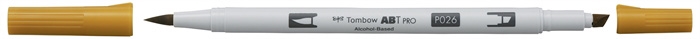 Tombow Mark Alkoholi Abt Pro Dual Brush 026 Keltainen kulta