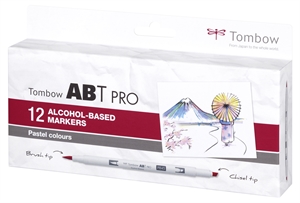 Tombow Mark Alkoholi Abt Pro Dual Brush 12P-2 Pastelli (12)