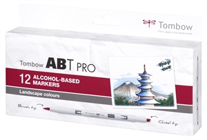 Tombow Mark Alkoholi ABT Pro Dual Brush 12P-4 LnDScape (12)