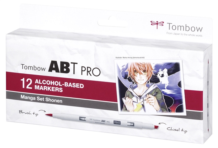 Tombow Mark Alkoholi Abt Pro Dual Brush 12P-5 Manga -sarja (12)