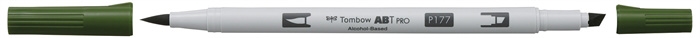 Tombow Mark Alkoholi Abt Pro Dual Brush 177 Dark Jade