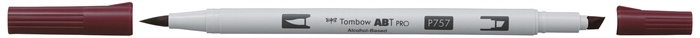 Tombow Mark Alkoholi Abt Pro Dual Brush 757 Port Red