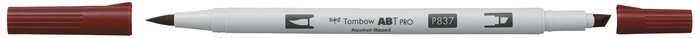 Tombow Mark Alkoholi Abt Pro Dual Brush 837 Viini punainen