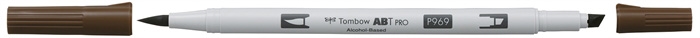 Tombow Mark Alkoholi Abt Pro Dual Brush 969 Suklaa