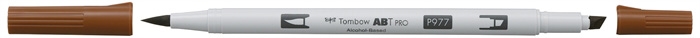 Tombow Mark Alkoholi Abt Pro Dual Brush 977 Saddle Brown