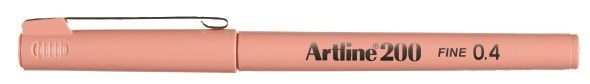 Artline Fineliner 200 Fine 0,4 aprikoosi
