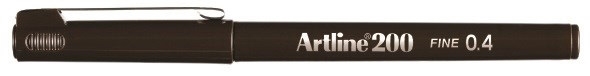Artline fineliner 200 hieno 0,4 tummanruskea