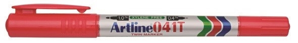 Artline Mark 041T 2-in-1 punainen