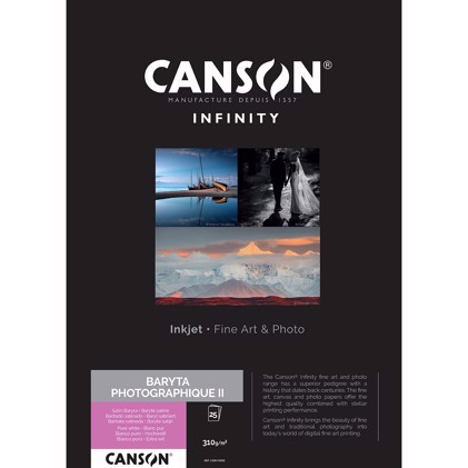Canson Baryta Photographique 310 g/m² - A2, 25 arkkeja